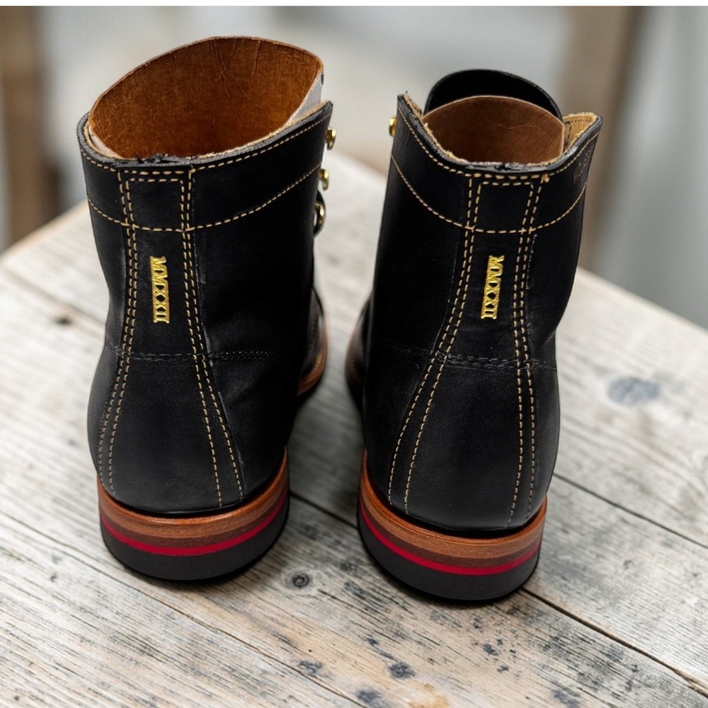 Wolverine 1000 Mile Rawlings Boots Mens‎ 11 Black Gold Glove Leather W08012 NEW - Picture 6 of 16